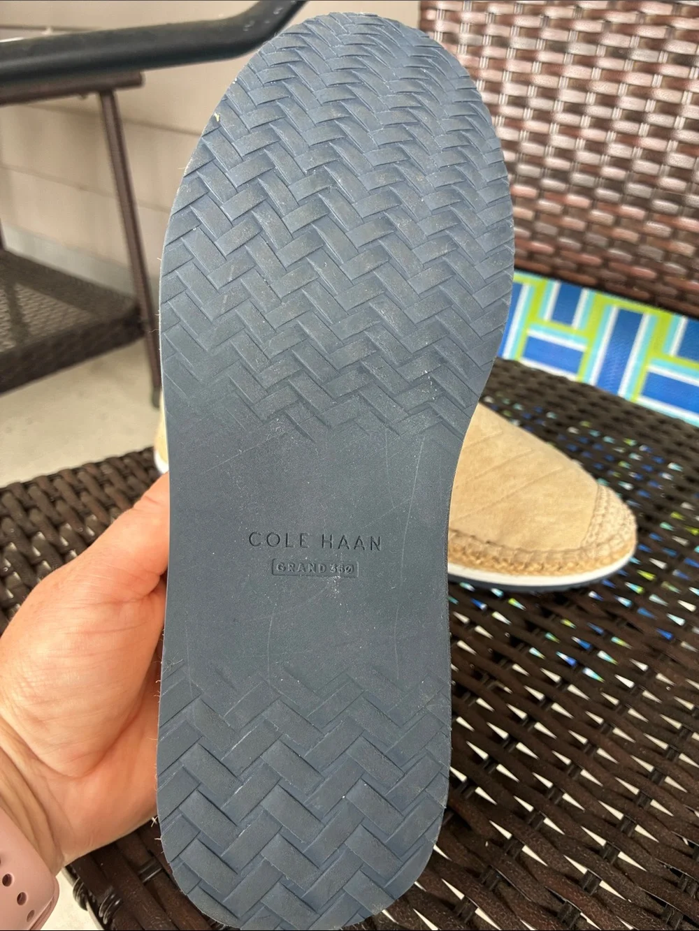 Cole Haan Tan Espadrille Slip-On Women’s Shoes